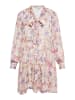 Usha Damen Kleid in Creme Mehrfarbig