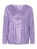 SAINT TROPEZ Bluse langarm ReyanaSZ Gerade Passform in Violet Tulip