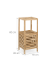 relaxdays Badezimmerregal in Natur - (B)40 x (H)86 x (T)36 cm