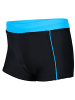 Aquarti Jungen Kinder Badehose Seitliche Paspel in schwarz/blau