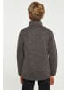 Schmuddelwedda Jungen (Kids) Strickfleecejacke in Grau Melange