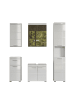 ebuy24 Badmöbelset AmandaMandoBea (5-teilig) Weiß 163 x 34 cm