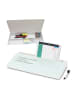 relaxdays Schreibtisch Organizer in Weiß - (B)40 x (H)5,5 x (T)18 cm