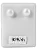 Adeliás Damen Ohrringe – Ohrstecker aus 925 Silber mit Süßwasserperle in weiß