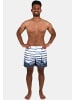 wavebreaker Shorts in blau/weiß