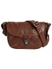 SPIKES & SPARROW Umhängetasche echt Leder in cognac