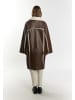 DreiMaster Vintage Damen Mantel Aus Lammnappa in Braun