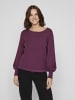 Vila Strickpullover in Burgundy