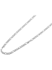 Adeliás Unisex Halskette – Figarokette aus Edelstahl 50 cm in silber