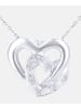Diamant L'éternel Halskette mit Anhänger aus 375 Weißgold mit Diamant Herz-Design