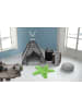 Kayoom Wohnzimmer Teppich – Hochflorteppich Lovely Kids 1025-Star 60 x 63 cm in grün - rechteckig