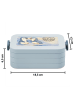 Mr. & Mrs. Panda Bento Box Pinguine trösten Design mit Spruch in Blau Pastell