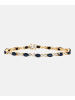 Diamant L'éternel Armband aus 375 Gelbgold mit Diamant mit Saphir Infinity-Design