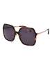 Max Mara Damen Sonnenbrillen Quadrat Braun