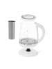 camry CR 1290 Wasserkocher mit Teesieb, 2 L - 2200 W, 360° drehbar in Weiß
