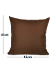 JACK Outdoor Dekokissen 45x45cm inkl. XXL Füllung in Braun