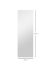 HOMCOM Ganzkörperspiegel-40L x 3B x 120H cm-Transparent