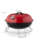 relaxdays Kugelgrill in Rot - Ø 36 cm