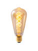 näve LED Leuchtmittel "DILLY" in amber - (L)6.4 cm x (B)6.4 cm x (H)14.6 cm - EEK G