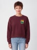 wat? Apparel Sweatshirt Good Vibe in Weinrot