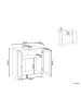 Beliani Waschbeckenunterschrank ATJONI in Grau - (W) 60 x (H) 60 x (L) 30 cm
