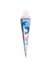 Schultüte groß Delfine 85 cm,Glitter Glitzerborte in Bunt