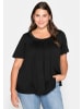 sheego T-Shirt in schwarz