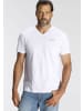 H.I.S. V-Shirt in weiss