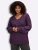 sheego Pullover in traube