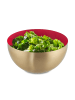 relaxdays 3 x Salatschüssel in Rot/ Gold - Ø 20 cm
