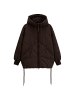 Marc O'Polo DENIM Lange Kapuzen-Steppjacke relaxed in Espresso Brown