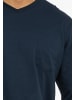 Ammann Schlafanzug Langarm Organic Cotton in Blau / Blau gemustert