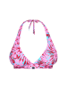 Joop! Jeans Bügel-Bikini-Top Hibiskus in Pink AOP