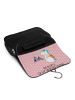 Mr. & Mrs. Panda Kosmetiktasche Einhorn Bergsteiger mit Spruch in Rot Pastell