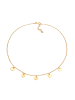 Elli Halskette 925 Sterling Silber Geo, Plättchen in Gold