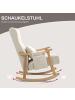 HOMCOM Schaukelstuhl-65L x 90B x 98H cm-Beige