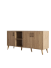 CALICOSY Sideboard EXXEN in Helles Holz - (W) 180  x (H) 83  x (L) 45  cm