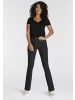 ARIZONA Bootcut-Jeans in schwarz