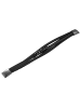 Adeliás Unisex Armband – Lederarmband aus Leder 23 cm in schwarz