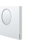 Beliani Badezimmerspiegel MONTARON in Silber - (W) 80 x (H) 60 x (L) 4 cm Horizontal