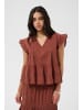 Kaffe Ärmellose Bluse KAvalerie Loose fit in Henna