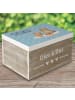 Mr. & Mrs. Panda Geschenkbox Oma Backen mit Spruch in Blau Pastell