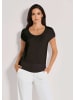 MADELEINE Elegantes Viskose-Oberteil in schwarz