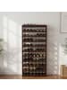 relaxdays Weinregal in Dunkelbraun  - (B)72,5 x (H)166 x (T)25 cm