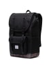 Herschel Little America Mid-Volume - Rucksack 13" 40.5 cm in black winter plaid