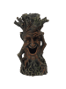 relaxdays Aquarium Deko "Baum mit Gesicht" in Braun - (B)12 x (H)23 x (T)11 cm