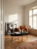 KADIMA DESIGN Couchtisch 100x50x40 cm Mango Massivholz Metall Sofatisch, Design
