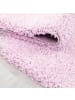 KADIMA DESIGN Teppich Hochflor Shaggy Waschbar Einfarbig RHEIN Strapazierfähig in Pink
