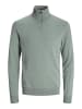 Jack & Jones Strickjacke mit Viertelreißverschluss in Iceberg Green
