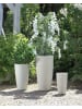 Beliani Outdoor Blumentopf ABDERA in Beige - (W) 39 x (H) 75 x (L) 39 cm